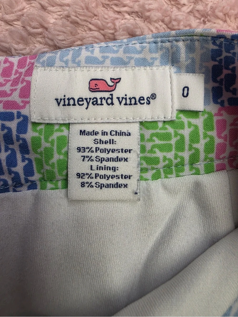Vineyard Vines Pastel Patterned Skort- Size 0